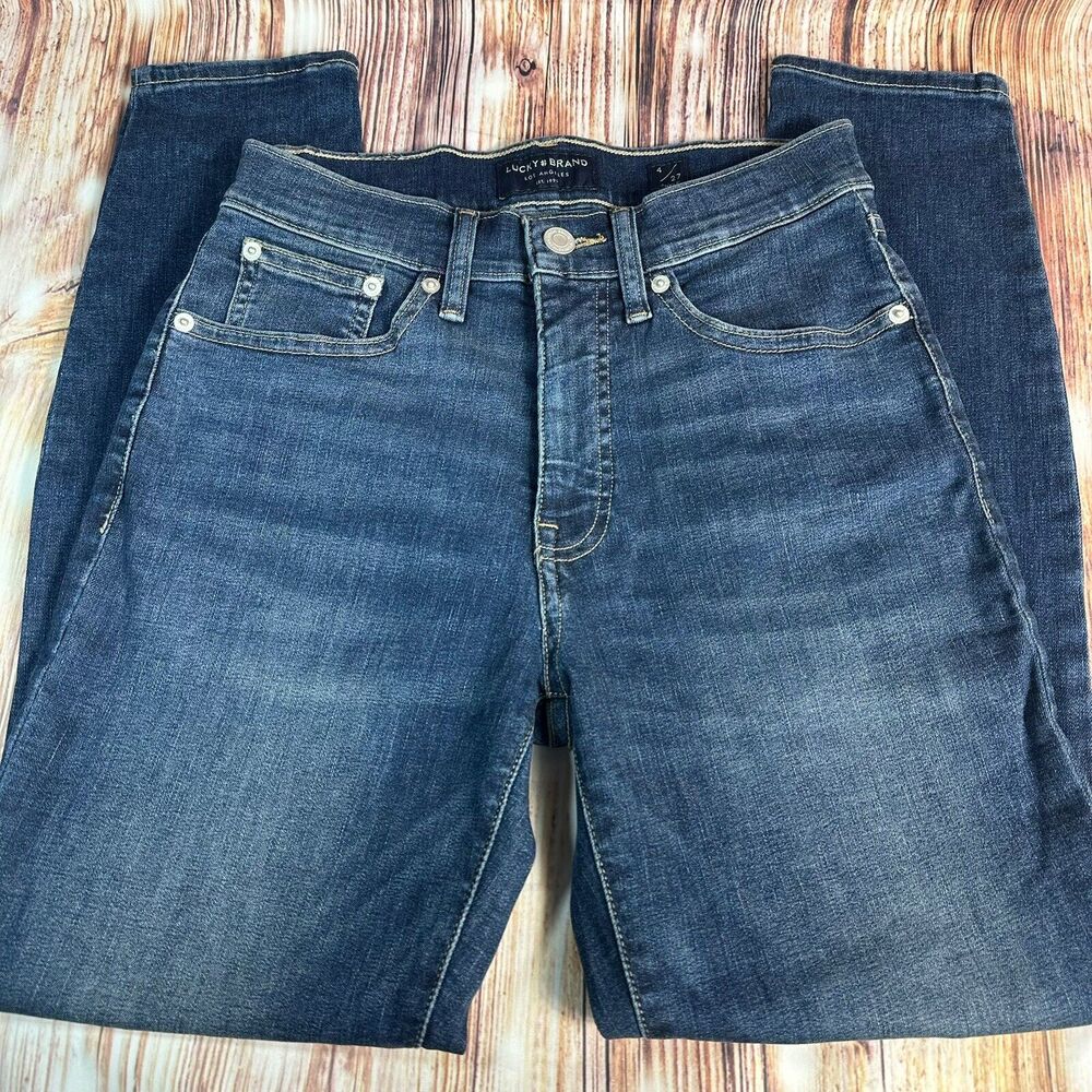 Lucky Brand BRIDGETTE SKINNY Jeans Womens Size 4/27 Ankle Blue Denim Pants 26x26